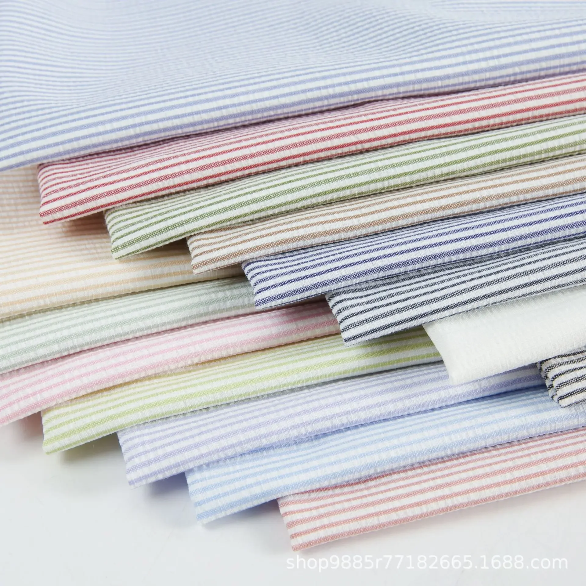 Fashionable Women's Shirt Bamboo Stripe Fabric Children's Clothing Sportswear Material Selected High-Quality Condition