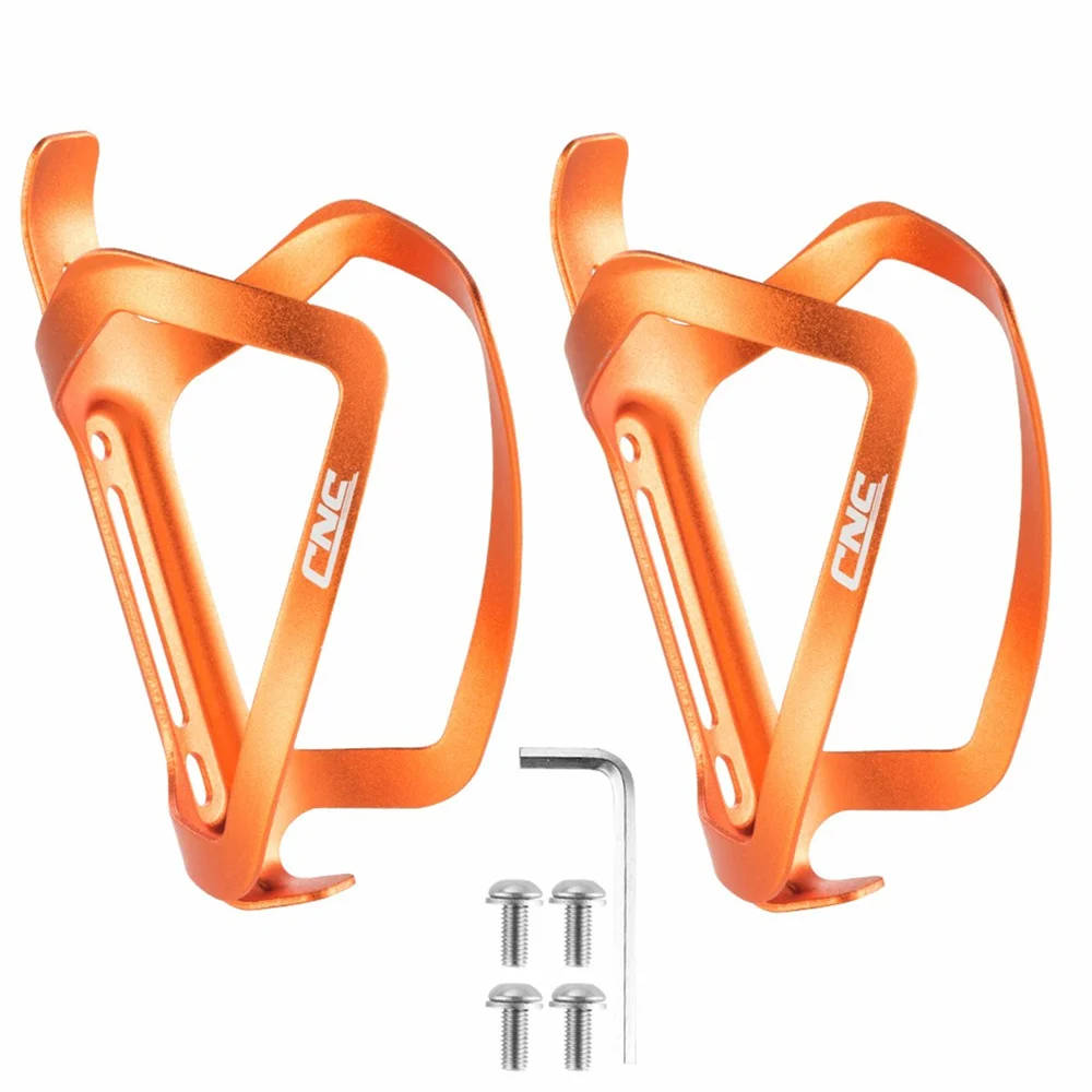 2 Piece Aluminum 6061 Matte Orange Bicycle Bottle Holder bicycle bottle holder