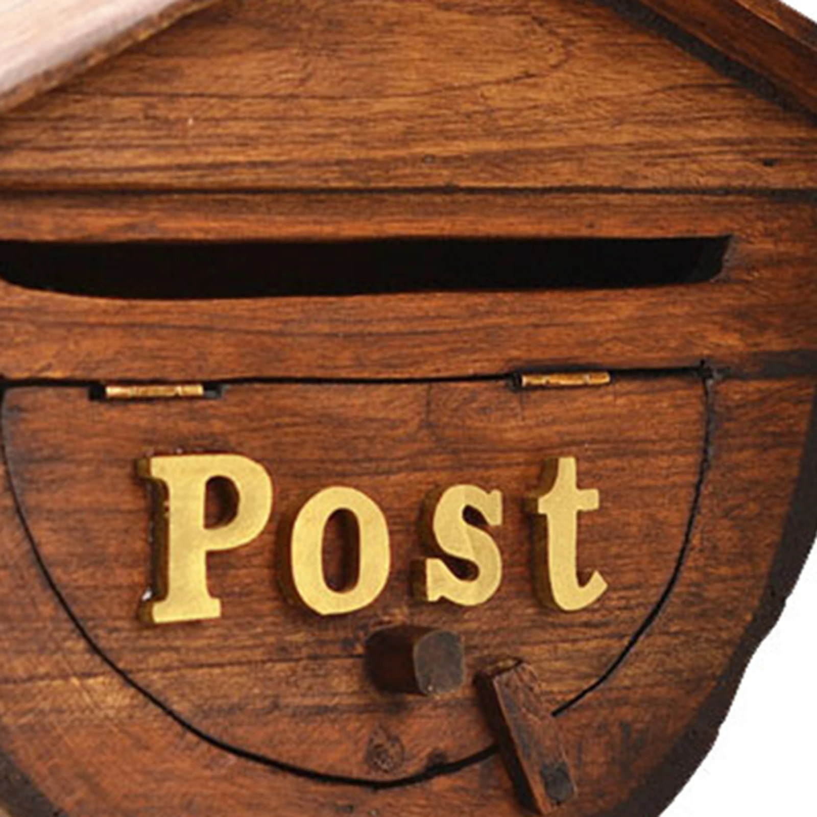 Vintage Style Wall Mounted Mailbox Decoration Wood Mailbox Letterbox for Outdoor Indoor Farmhouse Outdoor Envelope Holder