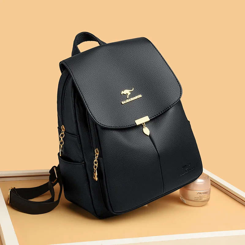 Fashion Women Cool Backpack RB541 Luxury Soft Leather School Bags