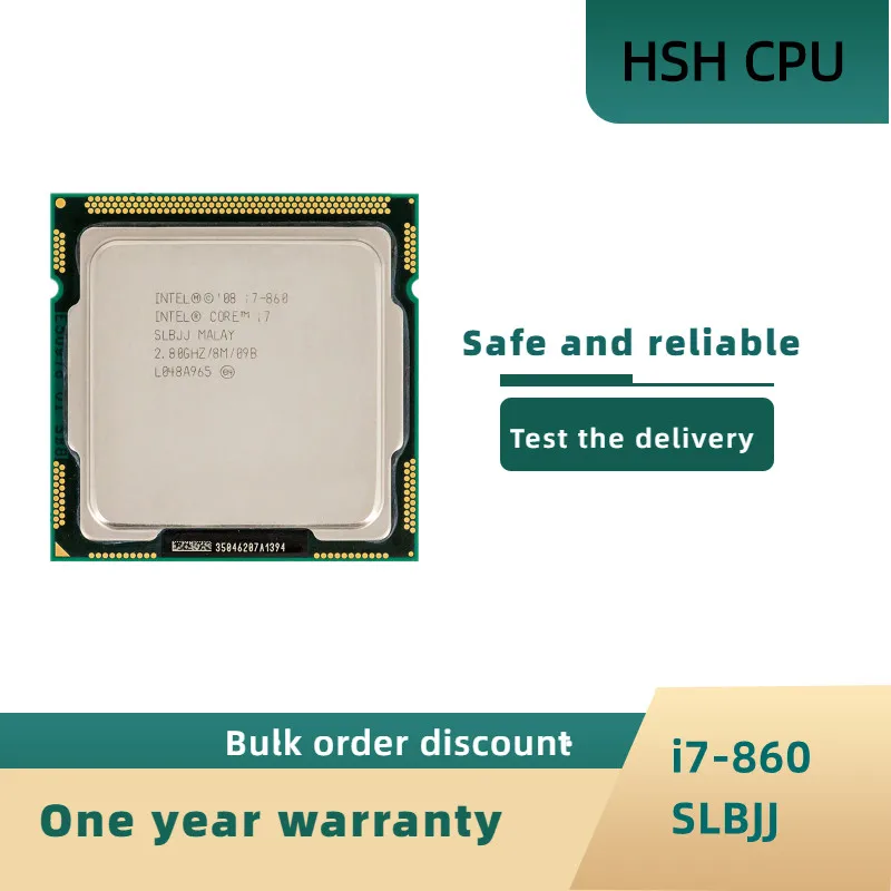 

Процессор Intel Core i7-860 i7 860 2,8 ГГц четырехъядерный восьмипоточный ЦПУ 8 Мб 95 Вт LGA 1156 свяжитесь с нами для продажи i7 870