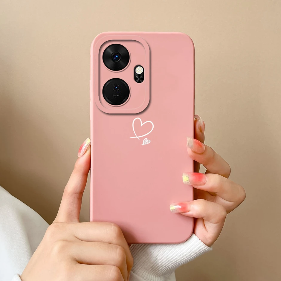 Cool Girl Cat Cartoon Pattern Liquid Silicone Soft Phone Case Cover