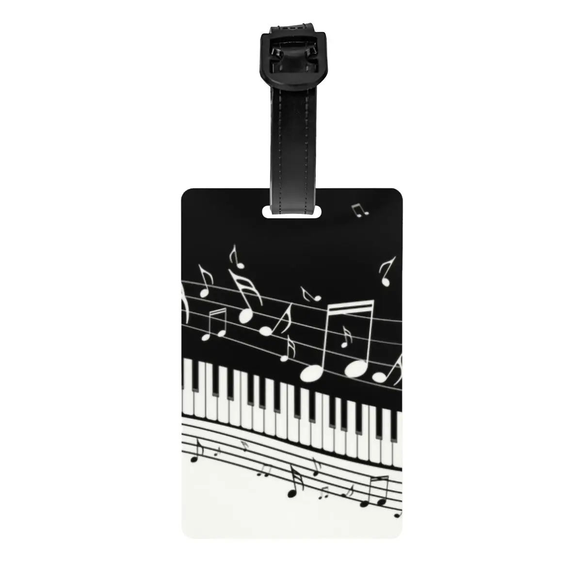 

Classic Piano Key Luggage Tag for Suitcases Funny Musician Music Notes Pianist Baggage Tags Privacy Cover ID Label