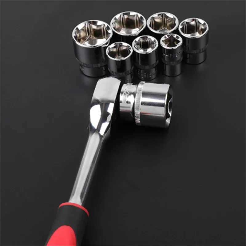 1pc 8MM 9MM 10MM 11 12 13 14 15 16 17 18 19 20 21 22 23 24 hexagon 1/2 short socket Wrench Head Sleeve Chrome vanadium alloy 4