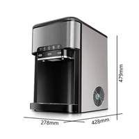Drinking Water Ice Maker 48lbs Daily Ice Cube Makers Stainless Steel Ice Makers Countertop Tabletop Ice Maker Machine 1