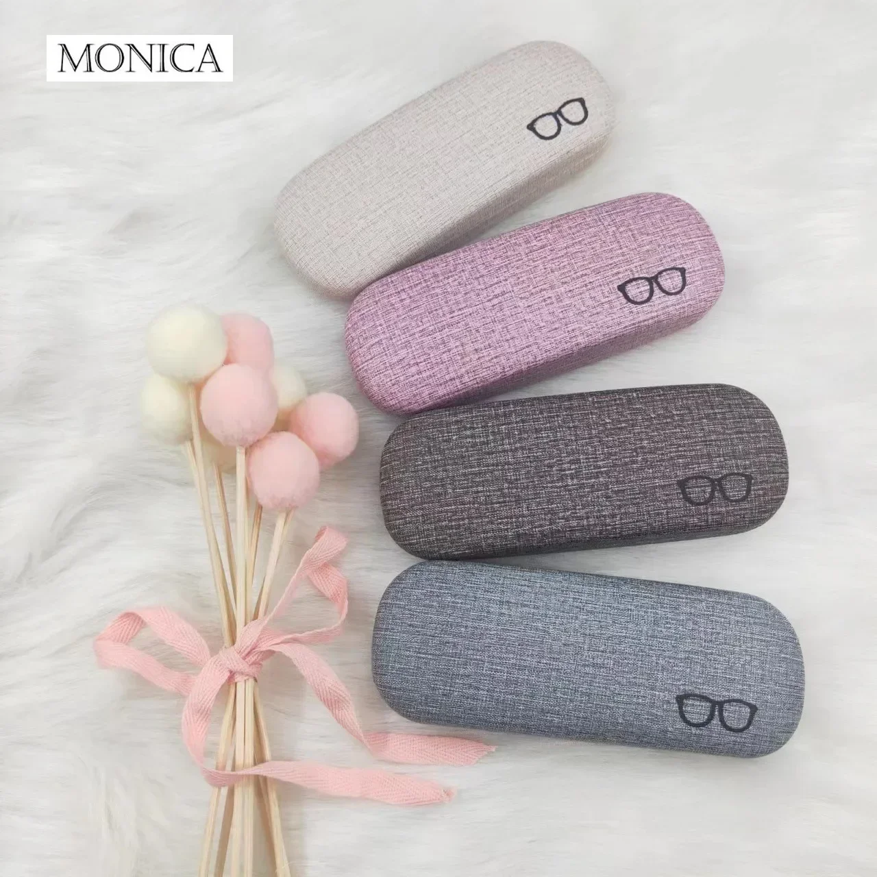 Glasses Case Zipper Eyewear Box for Men Women Sunglasses Eyeglasses