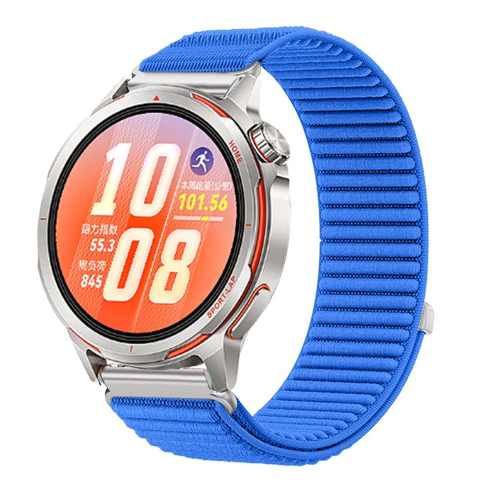 Nylon Loop Smartwatch Strap with Metal Link - Universal 22mm Band