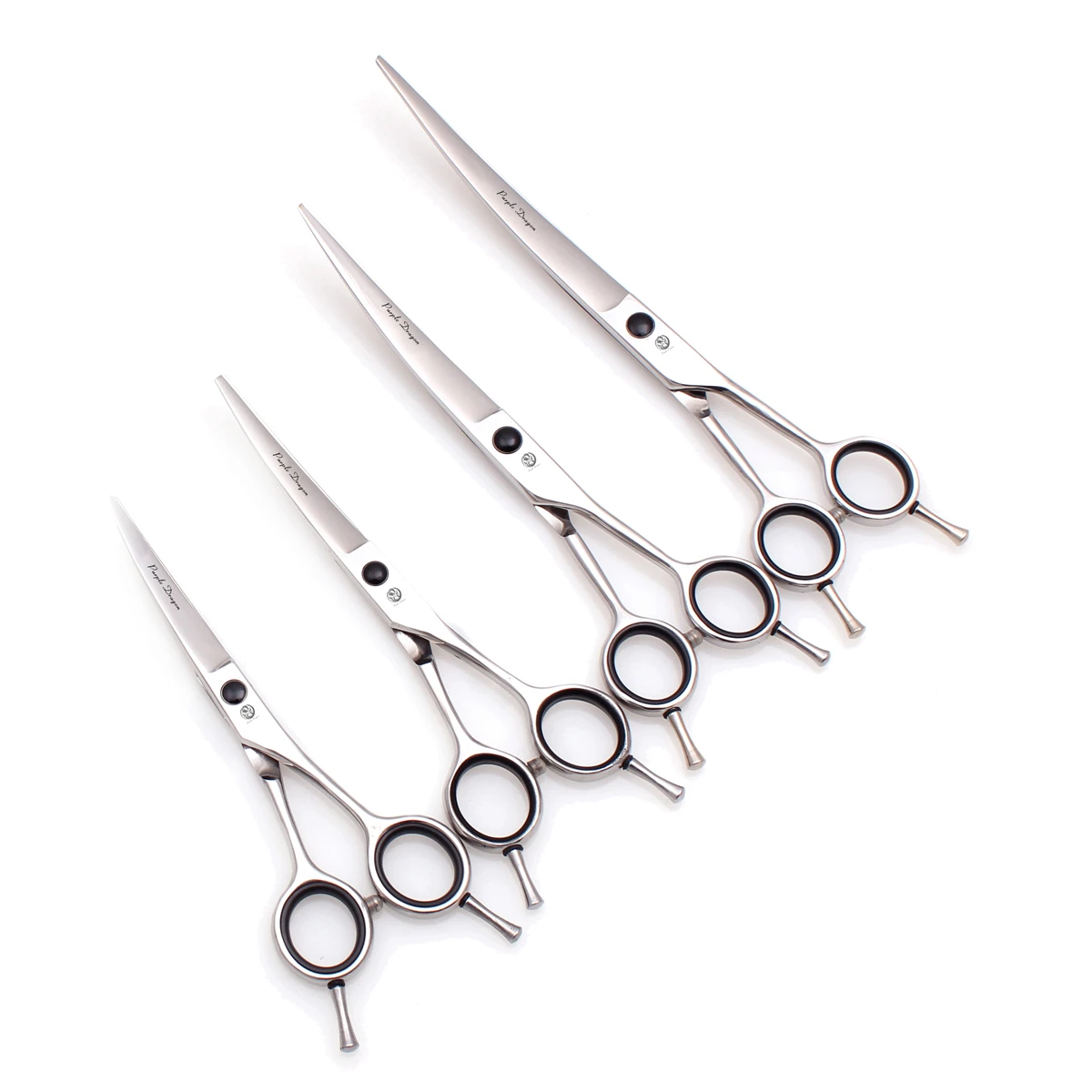 Dog Grooming Scissors Dog Grooming Scissors 5.5" 6" 7" 8" Purple Dragon Stainless Cat Straight Scissors Professional Pet Animal Shears Z1027
