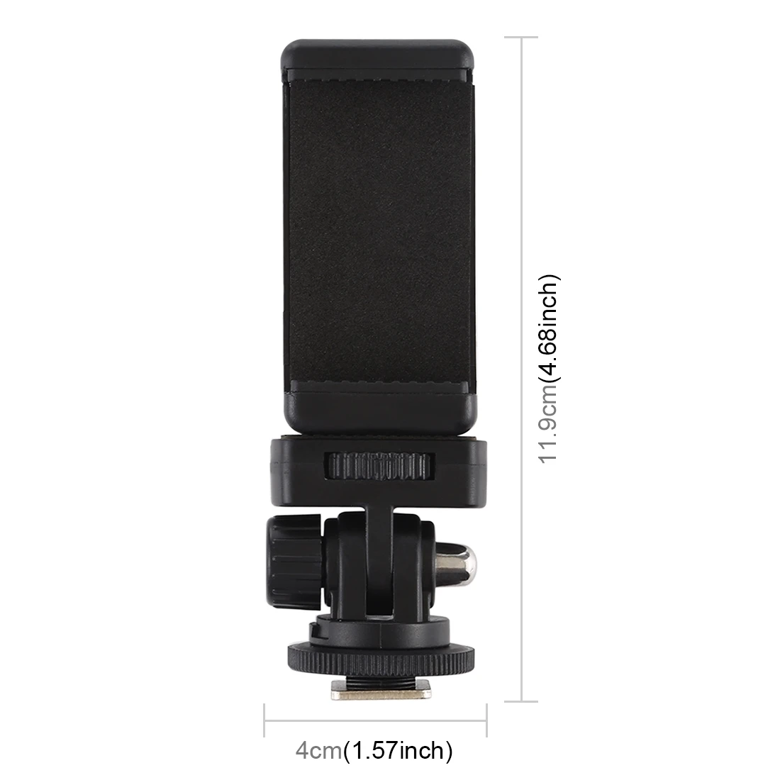 1/4 inch Screw Thread Cold Shoe Tripod Mount Adapter Phone Clamp