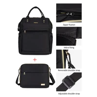 LEQUEEN 2 In 1 Folding Mommy Bag Large Capacity Mother Backpack Diaper Stroller Bags For Babies Diaper Bag Organizer Handbag 2