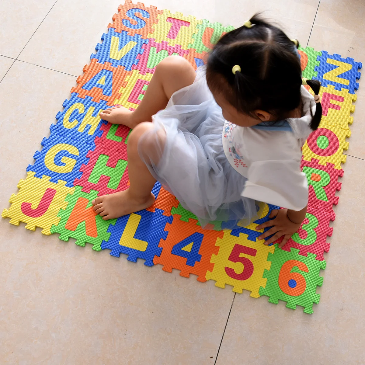 EVA Mat Foam Puzzle Mats Baby Play Kids Alphabet Number Abc Tiles Toddlers Soft Babies Interlocking Puzzle Toys Educational 3