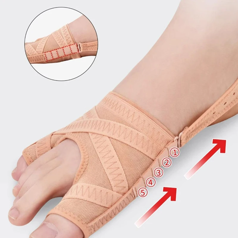 New Fabric Bunion Corrector Toe Separator Adjustable Hallux Valgus Sleeve_voghion.com