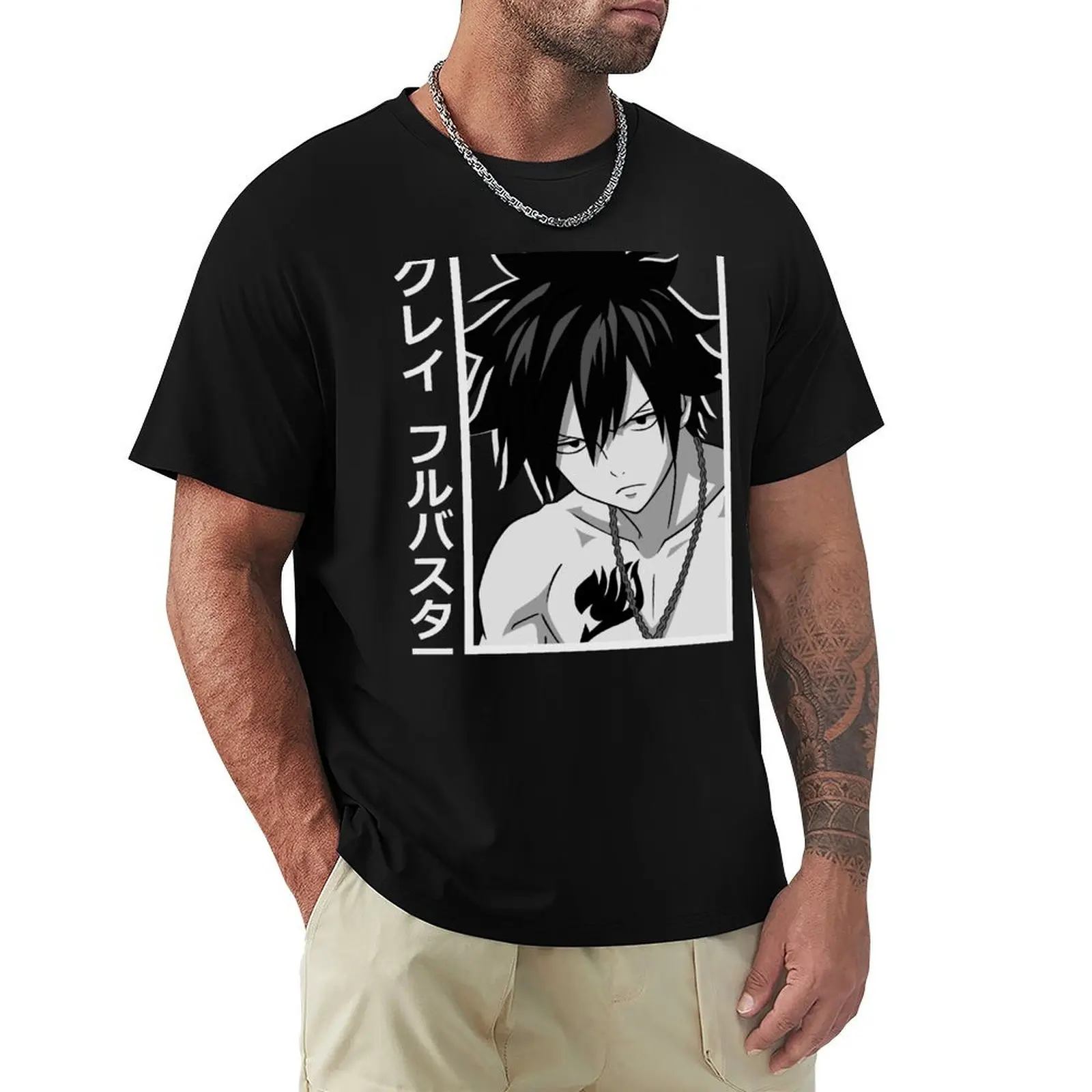 

Gray T-Shirt plus sizes anime custom t shirt blacks black t-shirts for men