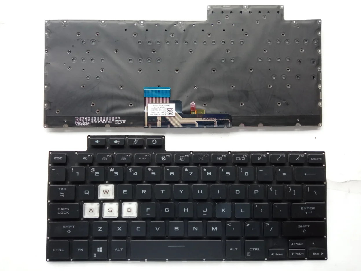 Nuova Tastiera Spagnola Russa Latina Usa Per Asus Tuf Dash F15 Fa516 Fx516 Fx516Pr Fx516P Fx516Pm Fx516Pe Con Retroilluminazione