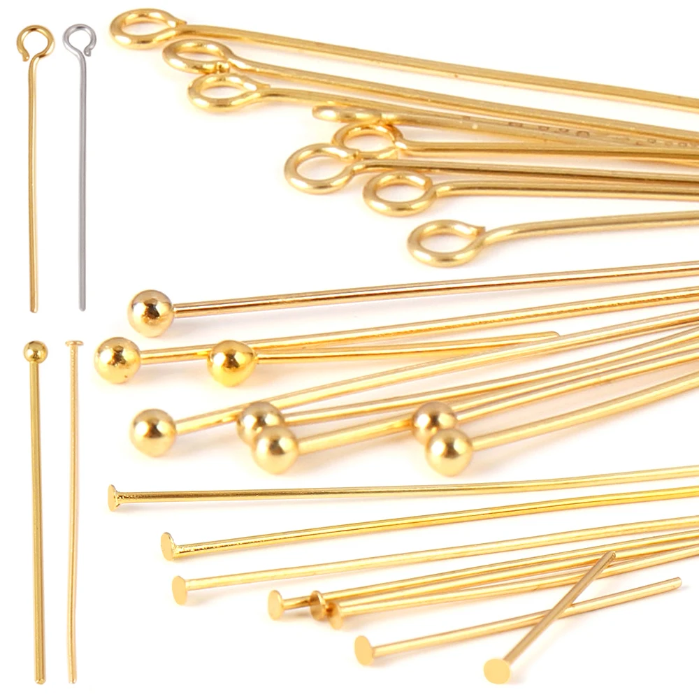 Metal Ball Head Pins Jewelry Making Flat Pin Heads Jewelry Findings
