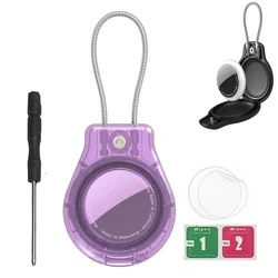Waterproof Anti - Lost Keychain Case with Keyring for Luggage, Keys, and Backpacks (Waterproof - Clear PP)