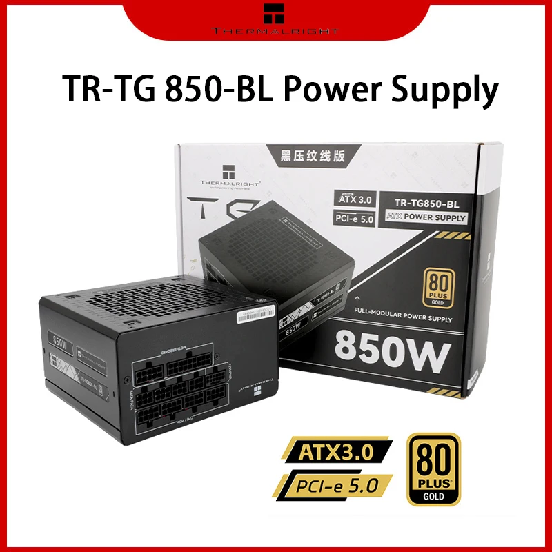 

TR-TG-BL 650w/750w/850w Power Supply Gold Medal Full Module TR-TG 850-BL Embossed Line Edition Gold Medal Full Module