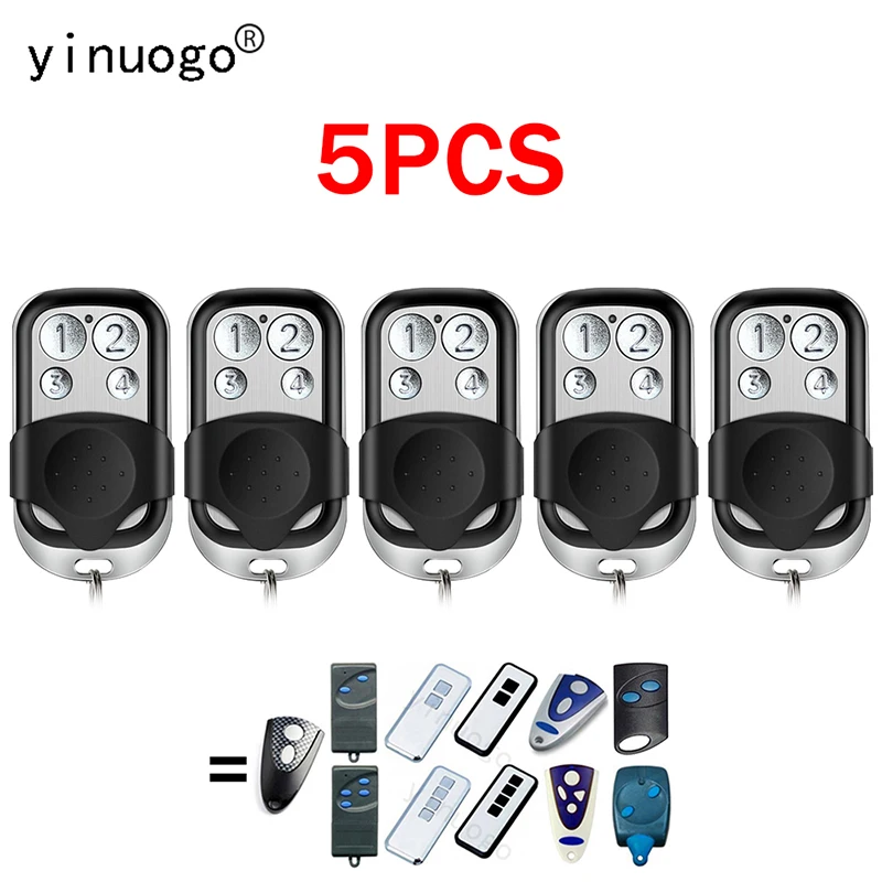 

5PCS NOVOFERM NOVOTRON 502 504 512 MAX43-2 MAX43-4 MIX 43-2 302 304 TROMATIC MNHS433 MHS43 Garage Door Remote Control 433.92MHz