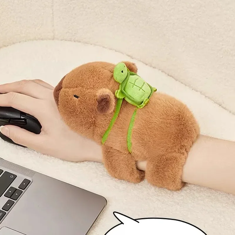 Cute Plush Doll Water Dolphin Doll Wrist Snap Ring Toy Plush Toy Capybara Toy Hand Ring Fun Pop Circles Kid Holiday Gift Stuffed