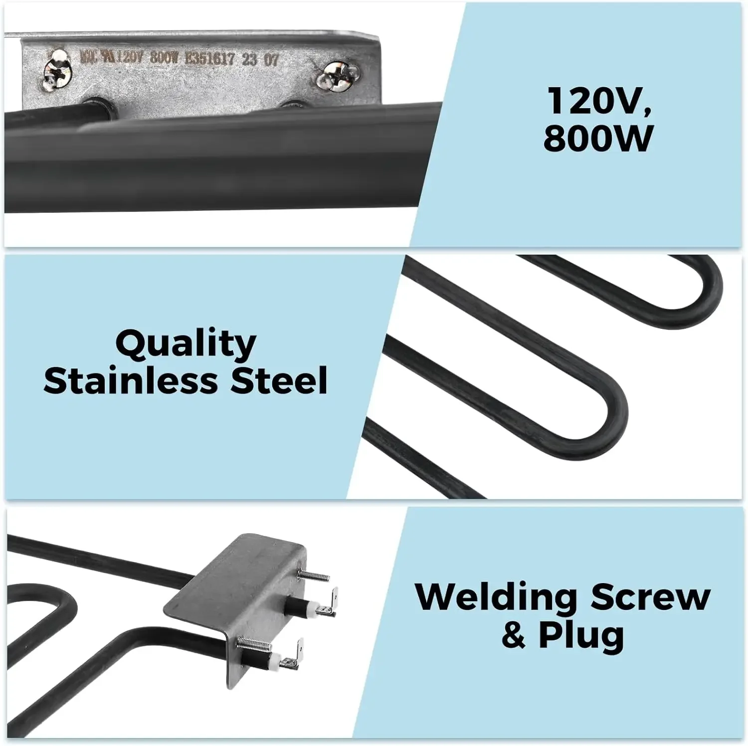 grelha, 800 W, 9907120011 para asterbuilt 30