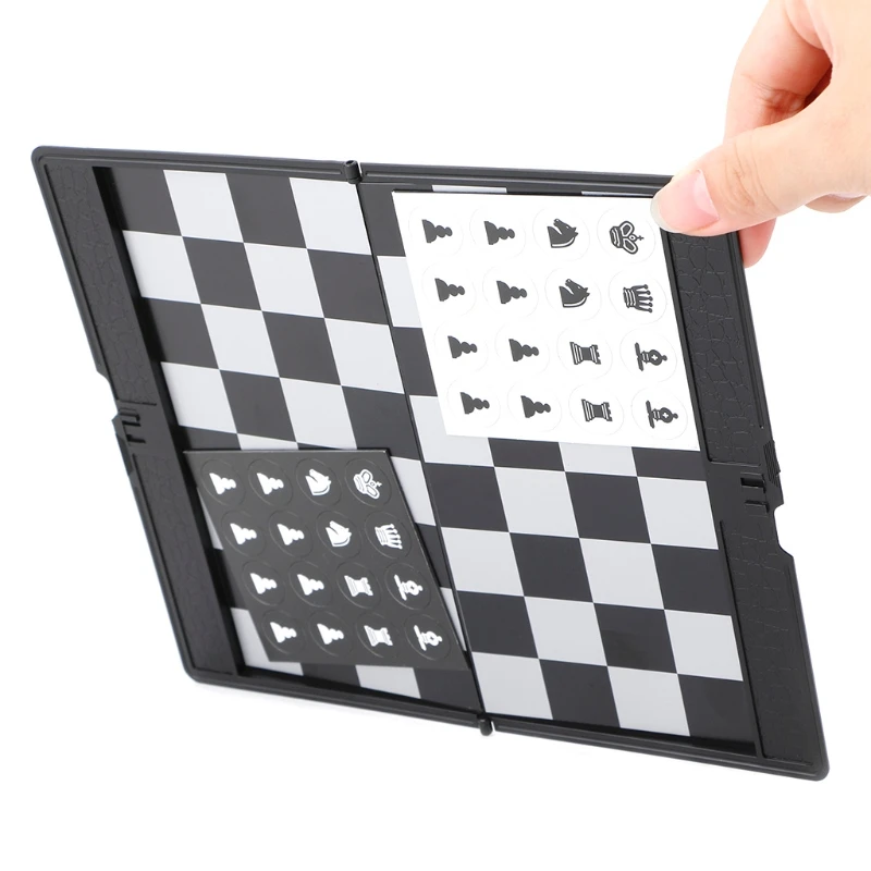 Pocket Folding International Chess Set Board Checkers Plane board game foldable chess board folding chess board chess pieces and board table games