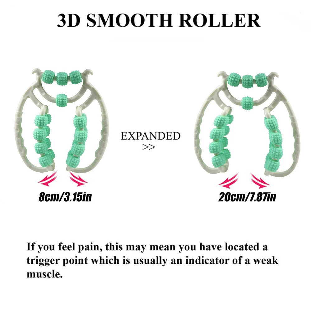 1PC Massage Roller Anti-cellulite Massager Leg Slimming Roller Yoga Training Device U-shaped Pilates Muscle Relaxation Roller - Image 2