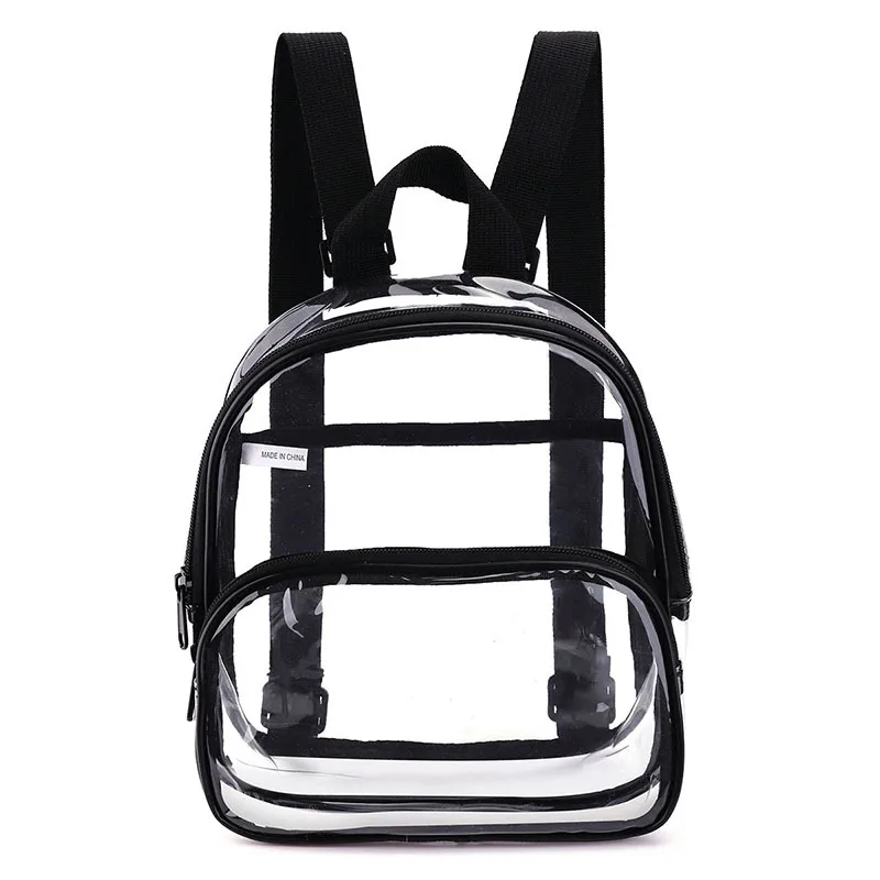 Sac à Dos Transparent Violet - Approuvé Stade - 23x19x8 Cm - Imperméable - Événements Sportifs