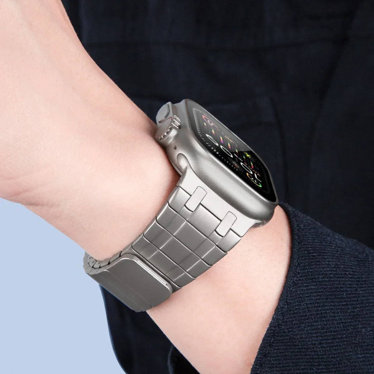 Sleek Magnetic Stainless Steel Watch Band - Premium Metal Strap