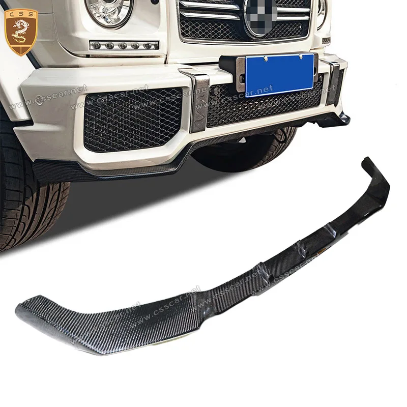 

Запчасти для Benz G Class W463 G63 G65 W463 G350 G500 G550 G55 MS, стильный передний бампер из углеродного волокна, спойлер, защитная пластина для губ
