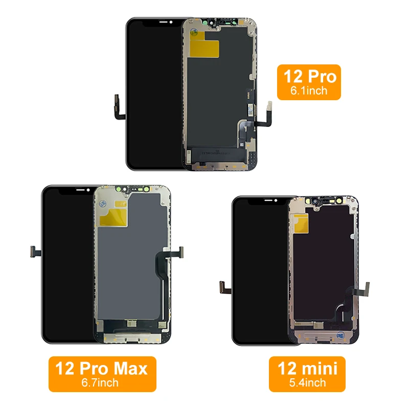Display + Touch Screen Replacement For IPhone 12 Pro Max – Black – JK