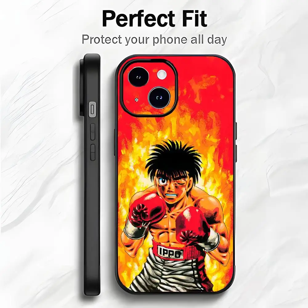 Anime Fighting Spirit Phone Case – Trendy and Lightweight Soft Packaging