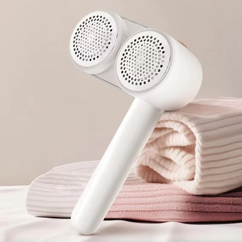 New Portable Double-Head Hair Balls Remover 6 Leaf Blade Powerful Motor Fast Cleaning Household USB Sweater Hair Remover 5