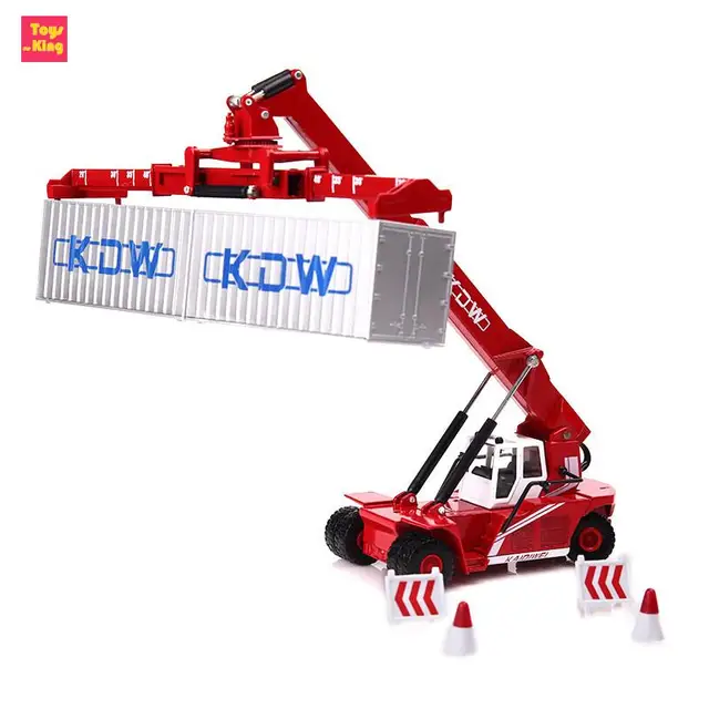1/50 Simulation Container Crane Model Truck Alloy Transport Engineering Car Multi-function Kids Toys Vehicle Boys Birthday Gift 1