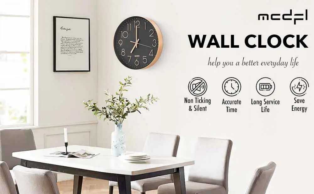 Modern Battery-Operated Wall Clocks