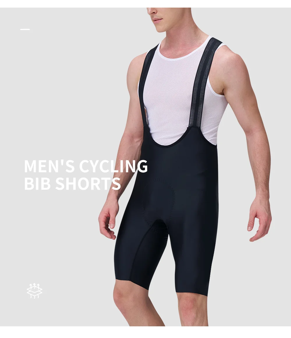 BCBE-ING Herren Bretelle Nahtlose Radsport-Trägerhose, Italien, 7-Stunden-elastisches Schnittstellenpolster, Radhose, MTB-Fahrrad-Trägerhose – Detail 2