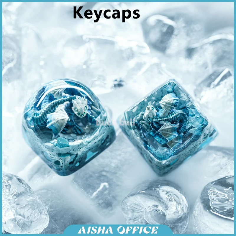 

Dwarf Factory Gnarly Drakon R2 Keycaps Creative Hand-made Resin Ergonomics Mechanical Keyboard Keycap Set Pc Gamer Accessories