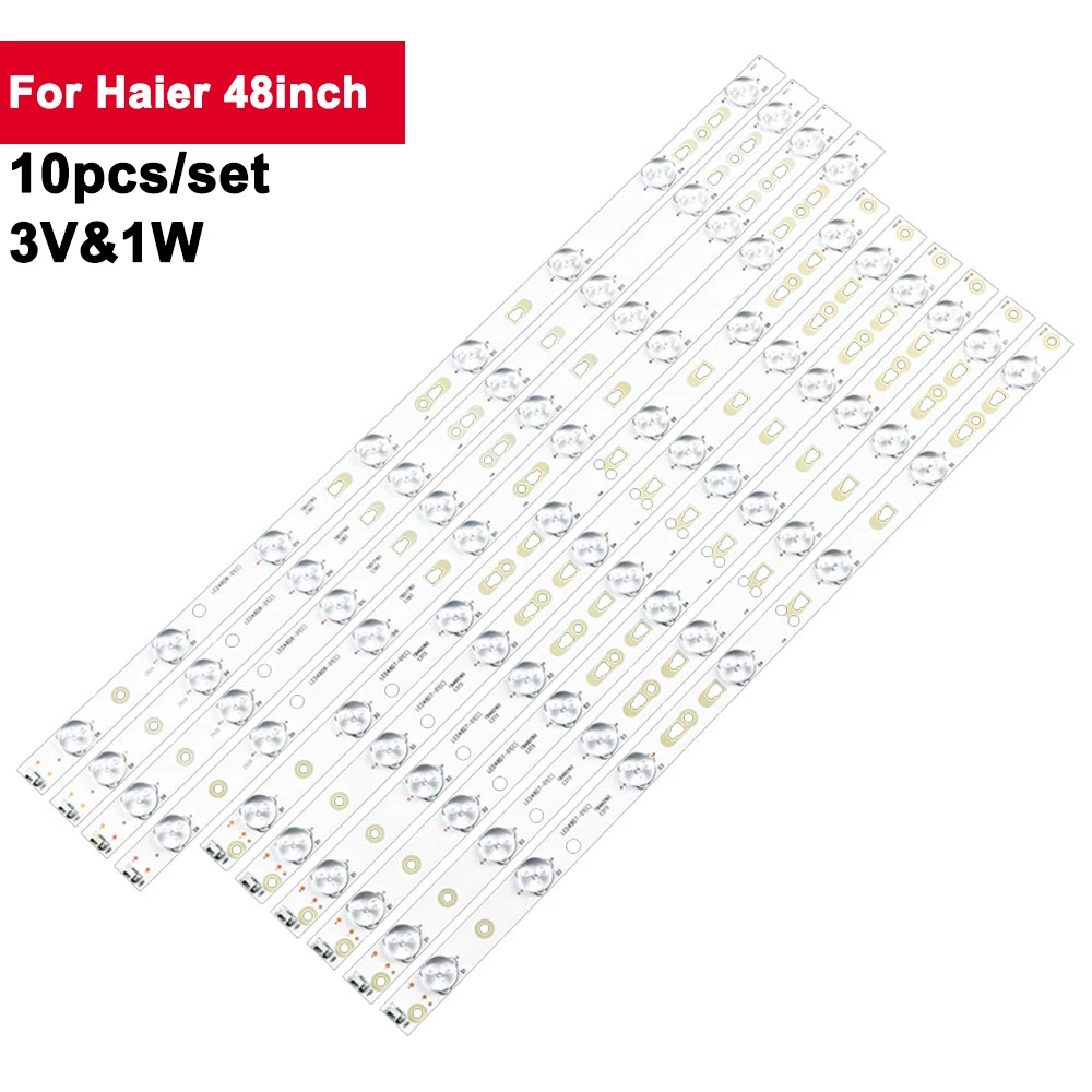 

3 В, 1 Вт, 10 шт./комплект, задняя подсветка телевизора для Haier, 48 дюймов, светодиодный 48D7-01, светодиодный 48H3 5D, светодиодный 48D7-01, D48MF7000, LE48B510X, LE48D8810, LE48F3000W