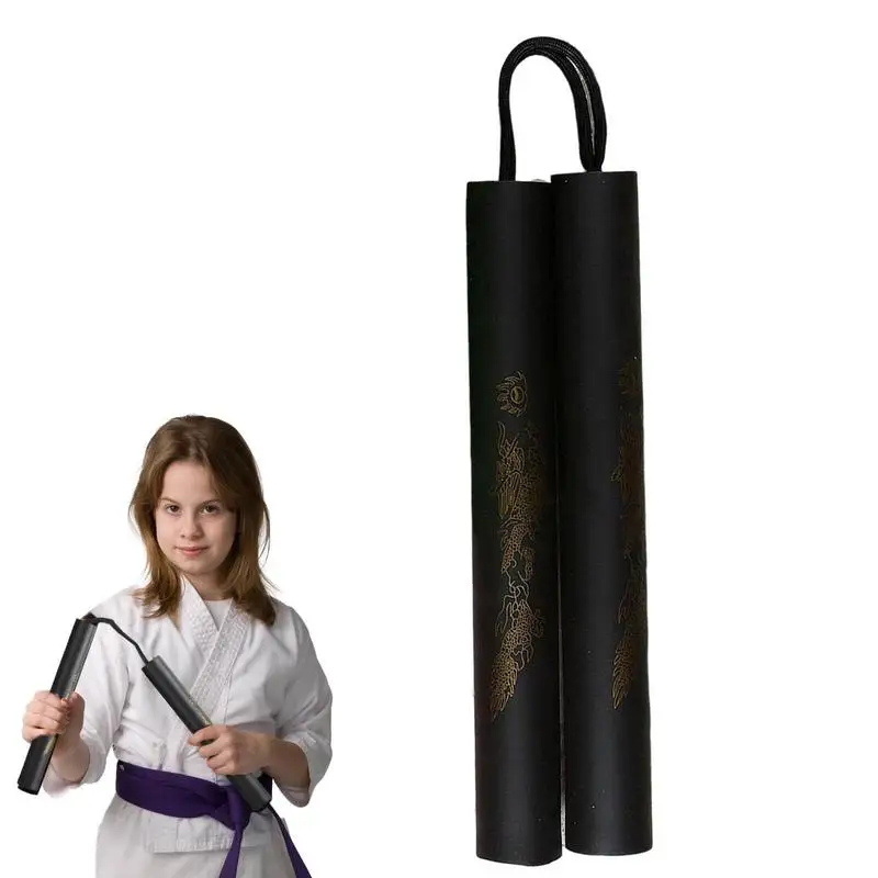 Safe Fitness Nunchakus Children KungFu Beginners Training Tool Martial Art Foam Nunchakus foam nunchakus
