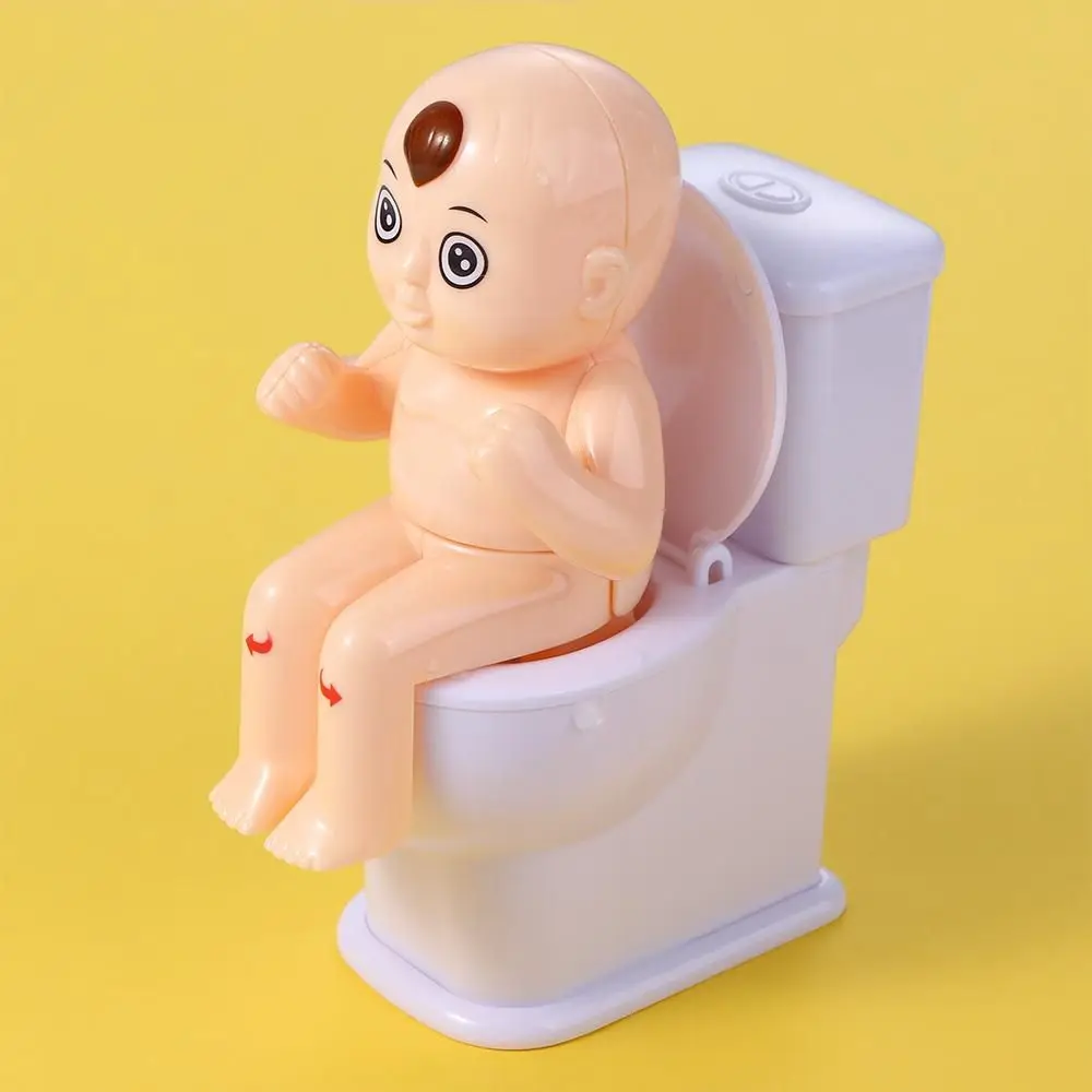 Spray Prank Cartoon Patterns Tricky Toys Humanoid Doll Water Spray Toy Mini Sprinkler Toilet Squirt Joke Toy Toilet Pee Boy