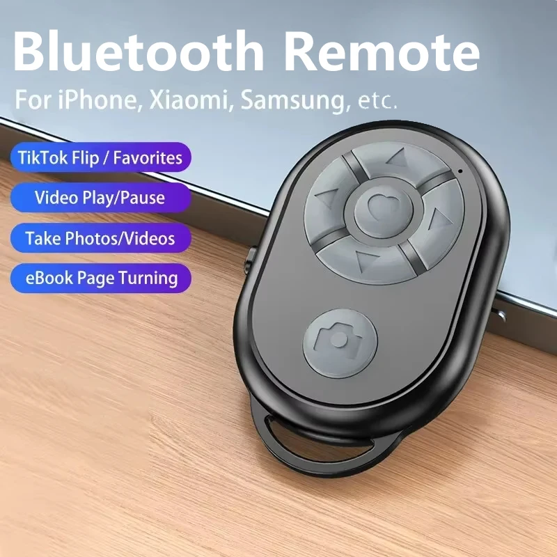 Bluetooth Remote for iPhone Xiaomi IOS Android Mobile Phone Universal Remote Control Selfie Stick Bluetooth Camera Controller