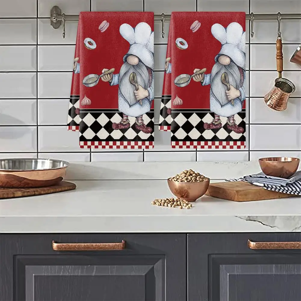 Chinesisches Geschirrtuch Mit Druck - Saugstarkes Küchenhandtuch 18x36cm