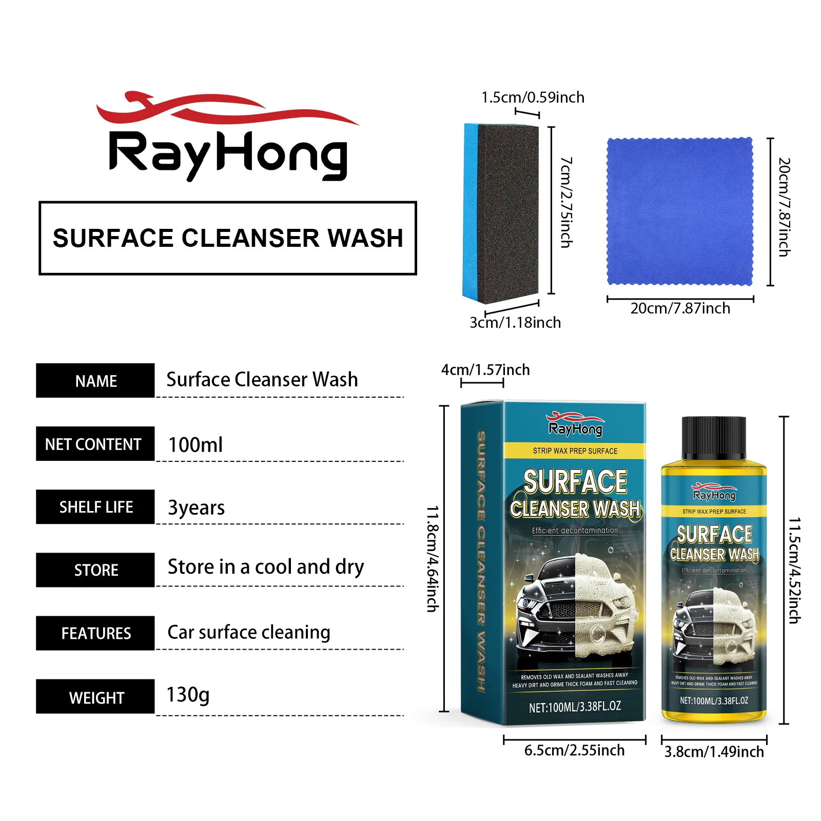 Clean Car Wash Fluid with a Mild Formula That Does not Damage the Paint of Cars Trucks, SUVs RVs, and Protective Cleaning Fluids