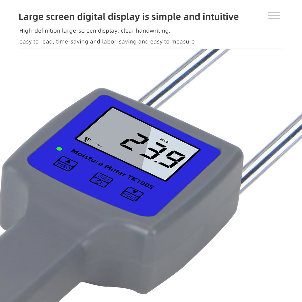 Wood Sawdust Powder Moisture Meter Bamboo Powder Paillasse Hay Bale Peat Hygrometer wood moisture meter