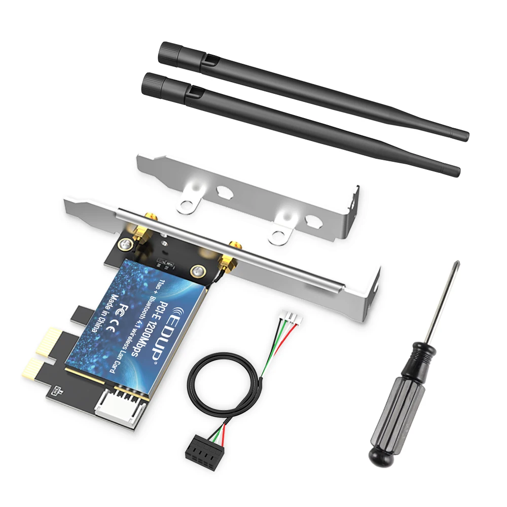Scheda Di Rete Wireless MINI PCI-E 867Mbps Dual Band 2,4/5GHz Con Bluetooth 4.1 - Chip QCA6174A
