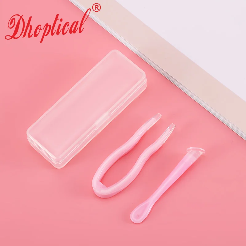 20 조각 콘택트 렌즈 스틱 도구 액세서리 핀셋 세트 소프트 팁이있는 흡입 스틱 다채로운 Dhoptical
