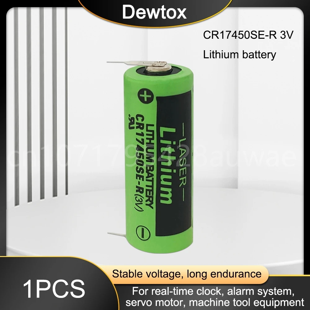 Batería de piezas de repuesto con pierna, CR17450SE-R de batería de repuesto, A98L-0031-0012 (3V), CR17450, CR17450SE, GE FANUC, 1 A02B-0200