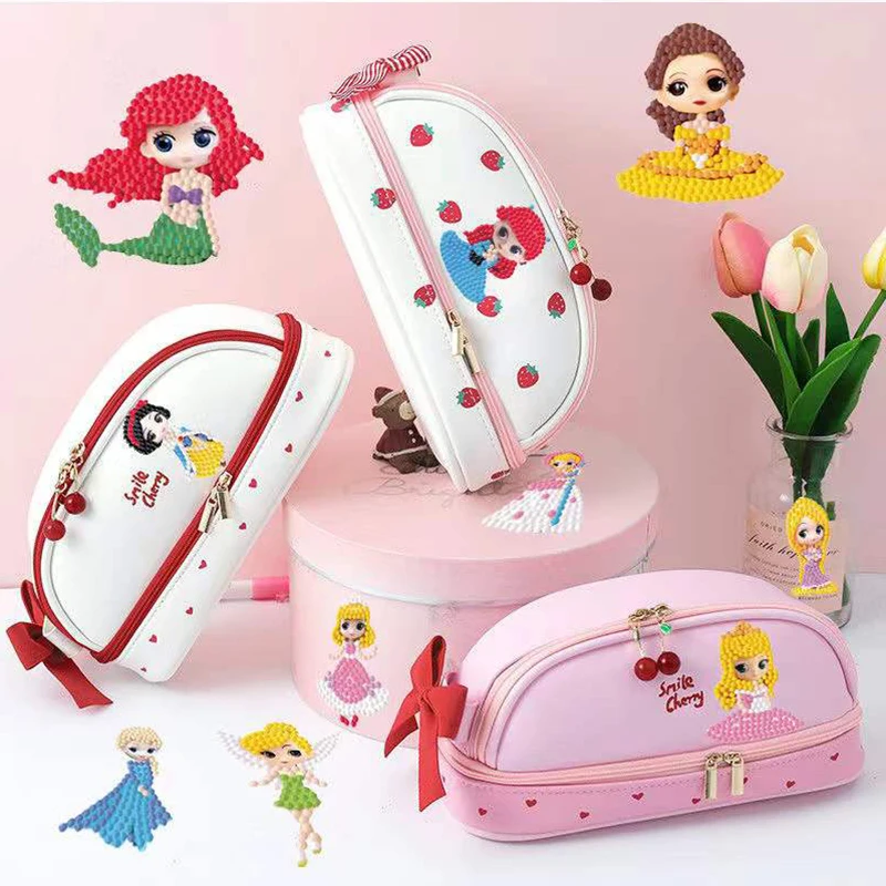 Diamond Painting Stickers 5D Easy For Kids Disney Princess Mosaic by Numbers