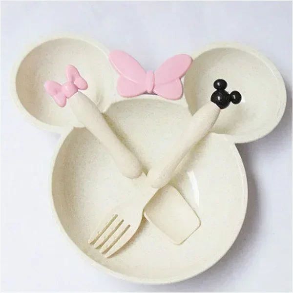 3-Piece Cartoon Baby Tableware Set 6