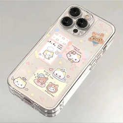 Charming Rilakkuma Cat Illustration Phone Case - Soft TPU Cover for Poco F5 Pro 5G (T-296T250426601)