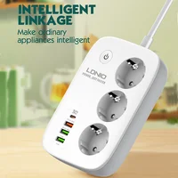 LDNIO Smart Power Strip KR EU Outlet Socket Adapter Tuya Smart Life APP Remote Control Wifi Smart Plug with USB Charge - Image 2
